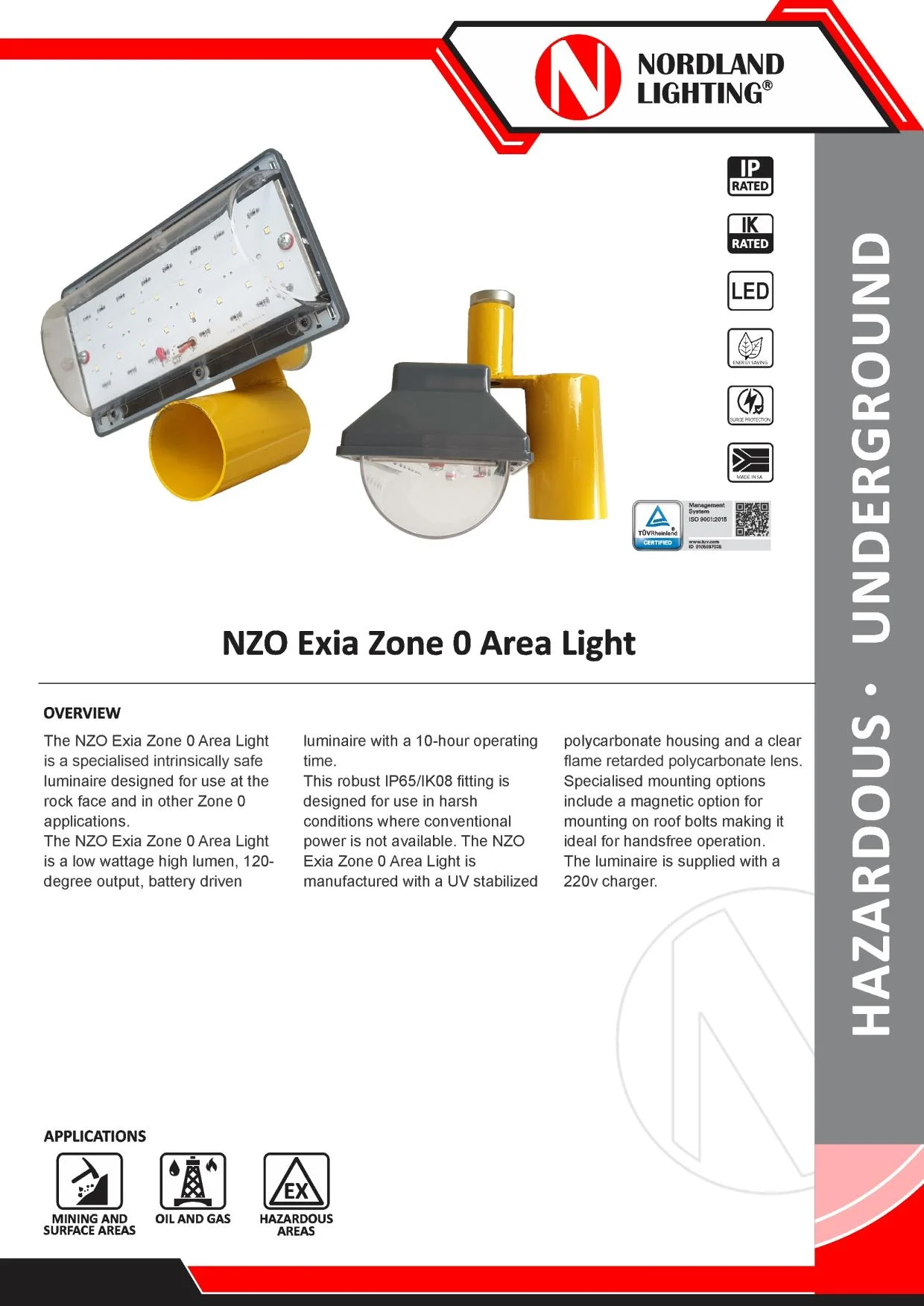 NL6 Nordland NZO Exia Zone 0 Area Light